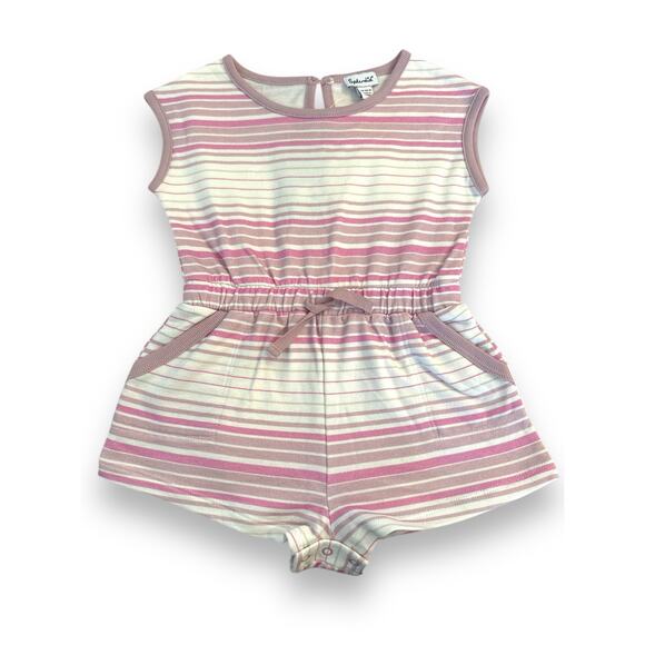 Two Splendid Striped Rompers - Picture 2 of 5